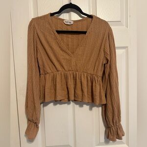 Peach love top. Size medium.